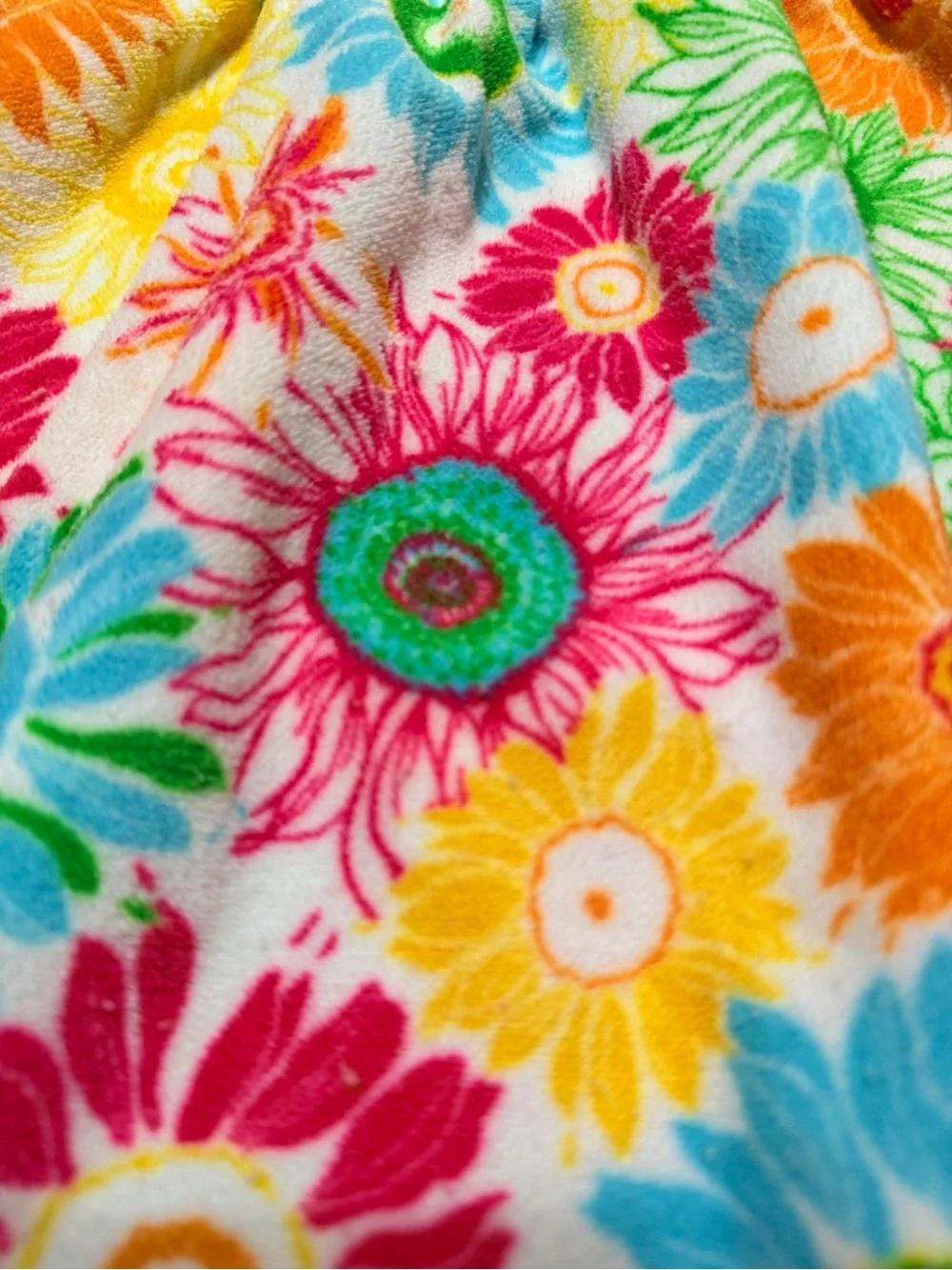 Girls' Multicolor Floral Ruffled One-Piece Dress